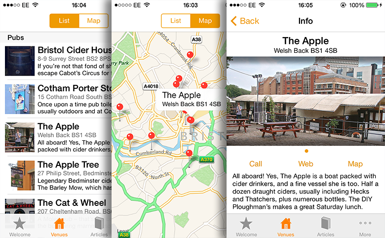 The Naked Guide to Cider iPhone app
